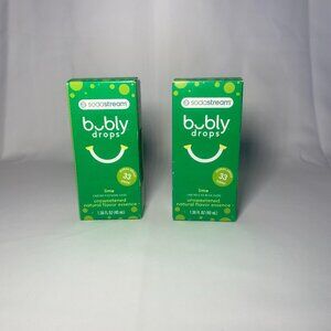 Sodastream Bubly Drops Lime 1.36 Fl Oz (40mL) 2 PACK Sugar Free Natural Flavor